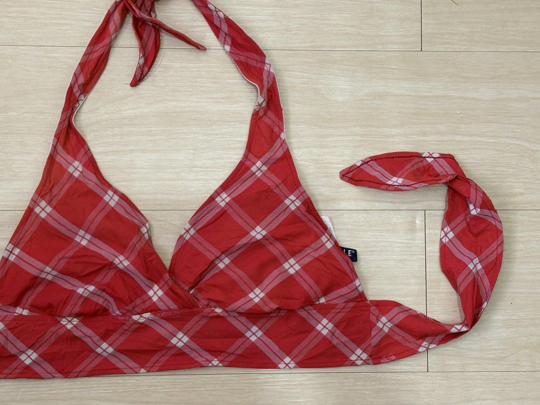bikini red top (Category: Sleeveless) located in Caloocan City. Submitted by helpmedeclutter____tf (Listing ID 1449345499, Image 2). Description: no flaws, will keep this if unsold no ww, s tp m mop: bpi sf 95 via jnt.