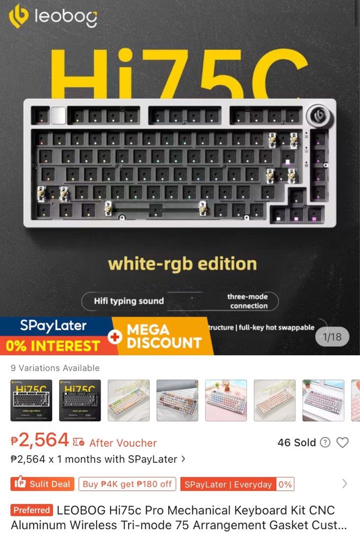 Brandnew Leobog Hi75c Pro Mechanical Keyboard kit (Category: Computer Keyboard) located in Manila. Submitted by abi_shoppe (Listing ID 1449394821, Image 2). Description: .