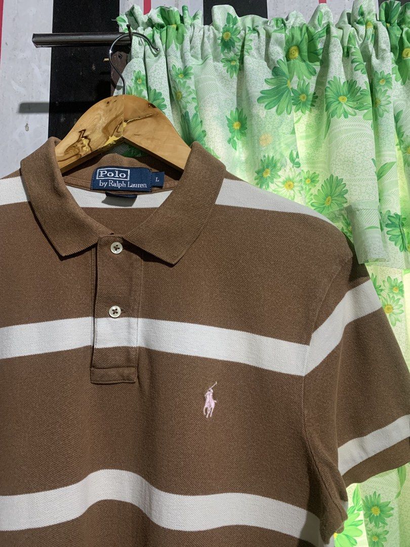 Brown Stripe Ralph Lauren Poloshirt (Category: Tshirts & Polo Shirts ) located in Iligan City. Submitted by kierrehv (Listing ID 1449418517, Image 3). Description: Brown Stripe Ralph Lauren Poloshirt 9.8/10 cr 20x28-29.5 Minimal slit.