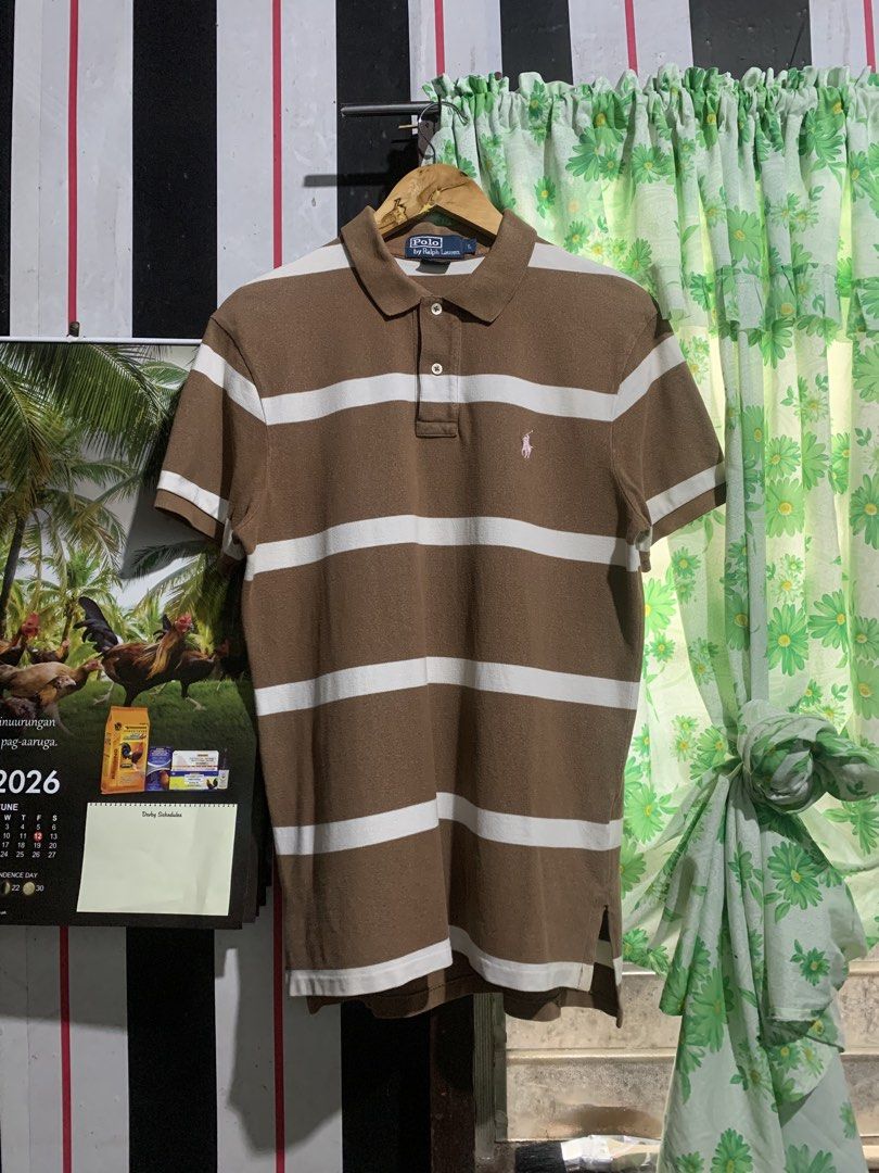 Brown Stripe Ralph Lauren Poloshirt (Category: Tshirts & Polo Shirts ) located in Iligan City. Submitted by kierrehv (Listing ID 1449418517, Image 2). Description: Brown Stripe Ralph Lauren Poloshirt 9.8/10 cr 20x28-29.5 Minimal slit.
