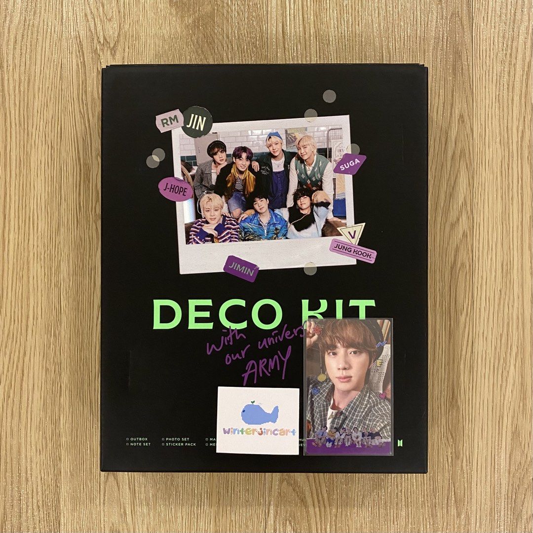 BTS DECO KIT JIN PHOTOCARD PC OFFICIAL (Category: K-Wave Merchandise) located in Quezon City. Submitted by winterjin (Listing ID 1449402494, Image 1). Description: OFFICIAL ONHAND 🫧 DOP: 5 days 🫧 MOP: BDO, GCash, Maya, GoTyme 🫧 MOD: SDD or GGX 🫧 Exclusive of shipping fee & packing fee 🚚 SHIPPING & PACKING 🚚 1. SHIP OUT EVERY MON AND SAT ONLY 2. Actual photos and videos of the condition will be sent before ship out 3. All orders will be secu