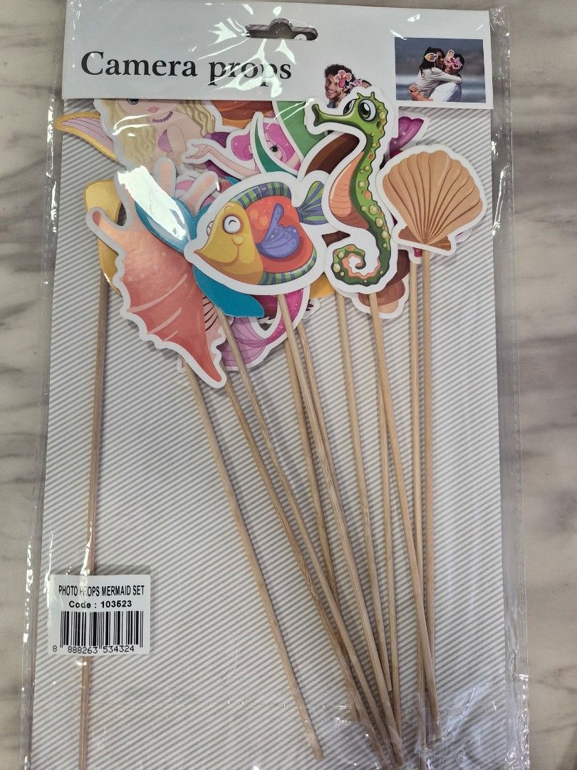 Camera props (Category: Occasions & Party Supplies) located in Singapore. Submitted by kittynara (Listing ID 1449334339, Image 3). Description: brand new with packaging self collection only price for each packet only left these two design to choose from.