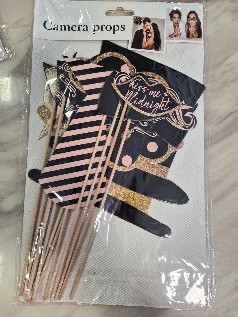 Camera props (Category: Occasions & Party Supplies) located in Singapore. Submitted by kittynara (Listing ID 1449334339, Image 1). Description: brand new with packaging self collection only price for each packet only left these two design to choose from.