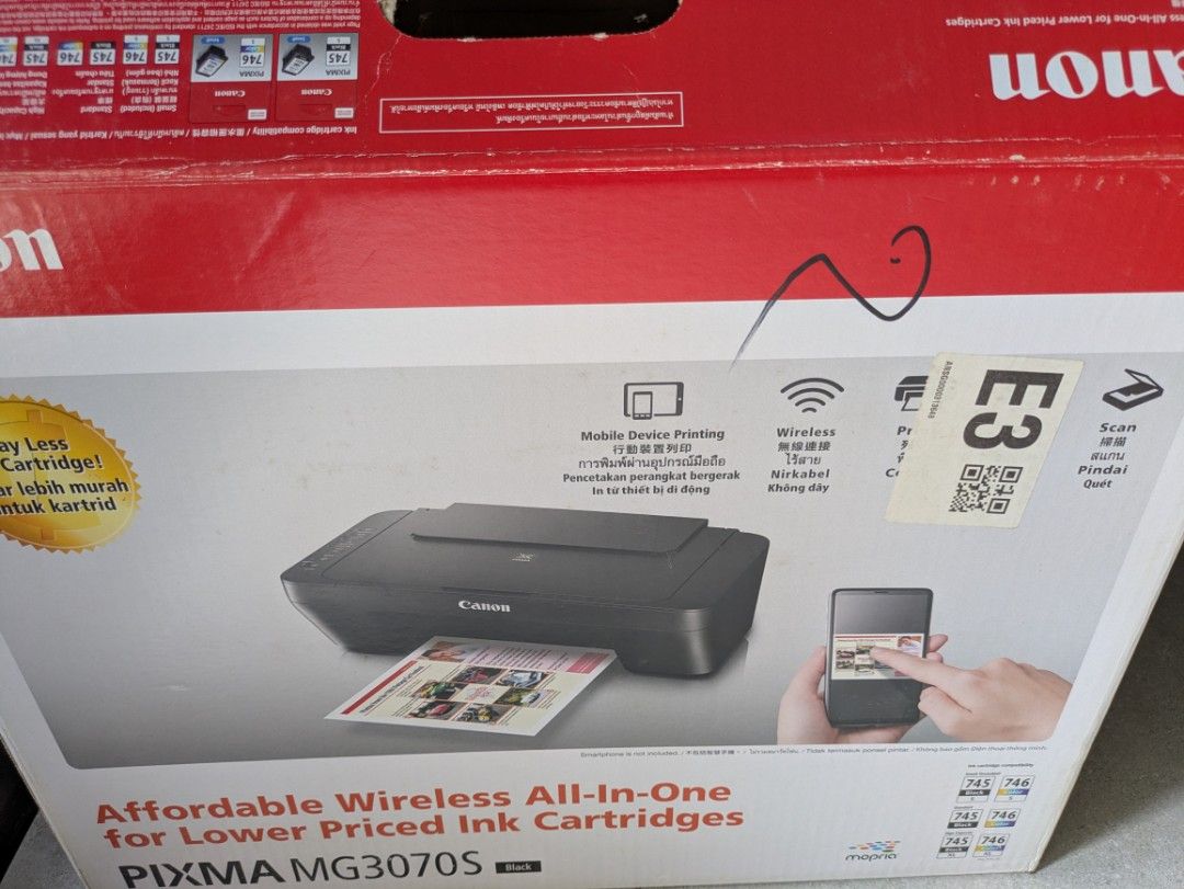 Canon PIXMA MG3070S Wireless All-In-One Printer508301044477470721