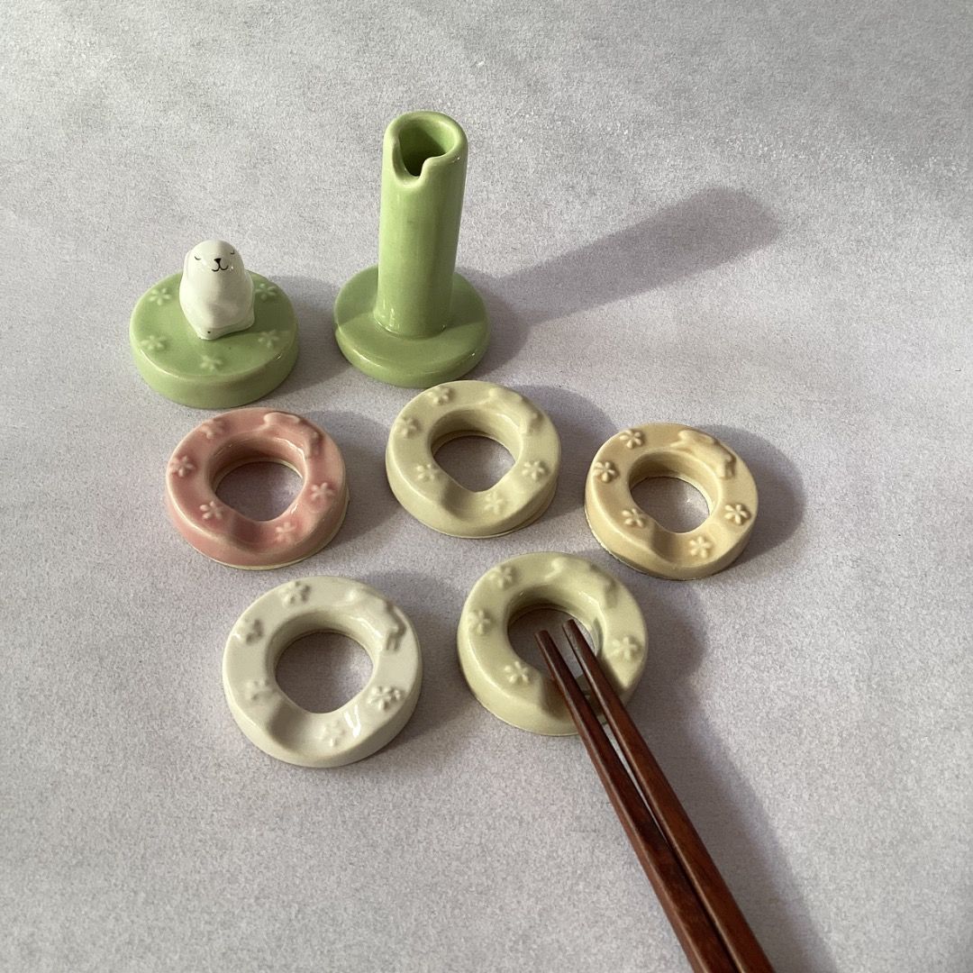 Ceramic Chopstick Rest Set with Rabbit Motif (Category: Dinnerware & Cutlery) located in Davao. Submitted by eclectic1925 (Listing ID 1449507080, Image 3). Description: Php280 Ceramic Chopstick Rest Set with Rabbit Motif H: 0.5 inch L: 1.7 inches Please REVIEW PHOTOS We use 100% repurposed packaging materials SF starts at Php70 via Flash Express First to pay.