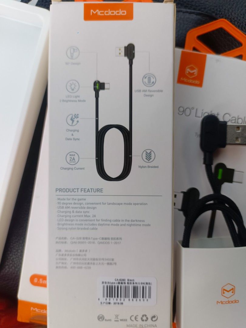 90° Charging Cable Data Type C Reversible USB Elbow see photo description (Category: Chargers & Cables) located in Quezon City. Submitted by shop.o9i7.ii7.878i.v1b3r (Listing ID 1449476657, Image 1). Description: O9I7.II7.878I V1B3R On-Hand, Same-Day-Delivery with light indicator reversible USB 90° elbow connector Charging Cable Data Type C Reversible USB Elbow see photo description.