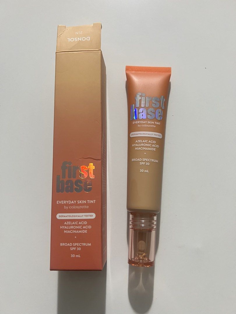 Colourette First Base Everyday Skin Tint SPF 30 Donsol (Category: Makeup) located in Manila. Submitted by hellotrish (Listing ID 1449499070, Image 1). Description: - Colourette First Base Everyday Skin Tint - Shade: Donsol (Light with neutral undertone) - SPF 30 for sun protection - 30ml -Used twice only!.