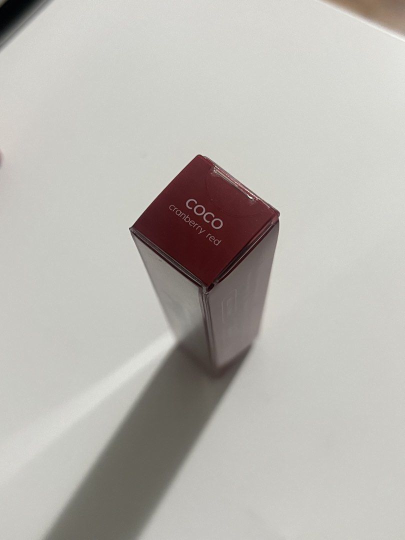 Colourtint Multi-Use Soft Matte Tint - Coco Cranberry Red (Category: Makeup) located in Manila. Submitted by hellotrish (Listing ID 1449501822, Image 2). Description: - Colourtint Multi-Use Soft Matte Tint - Shade: Coco (Cranberry Red) - Used ONCE only!!.