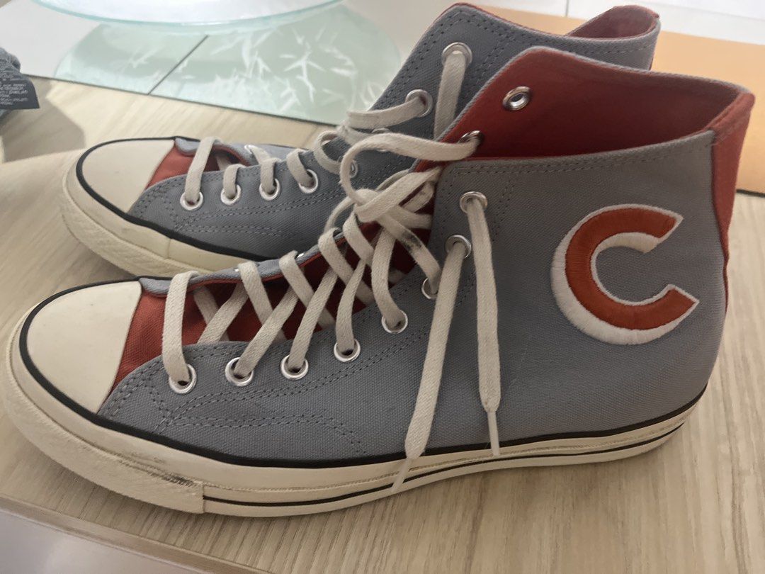 Converse 70 High Top, Blue and Orange (Category: Sneakers) located in Manila. Submitted by timofefe (Listing ID 1449448297, Image 1). Description: Converse 70 high blue and orange Used less than 10 times, in great condition Size 9.5 US Pm if need more pictures Price is negotiable QC location .