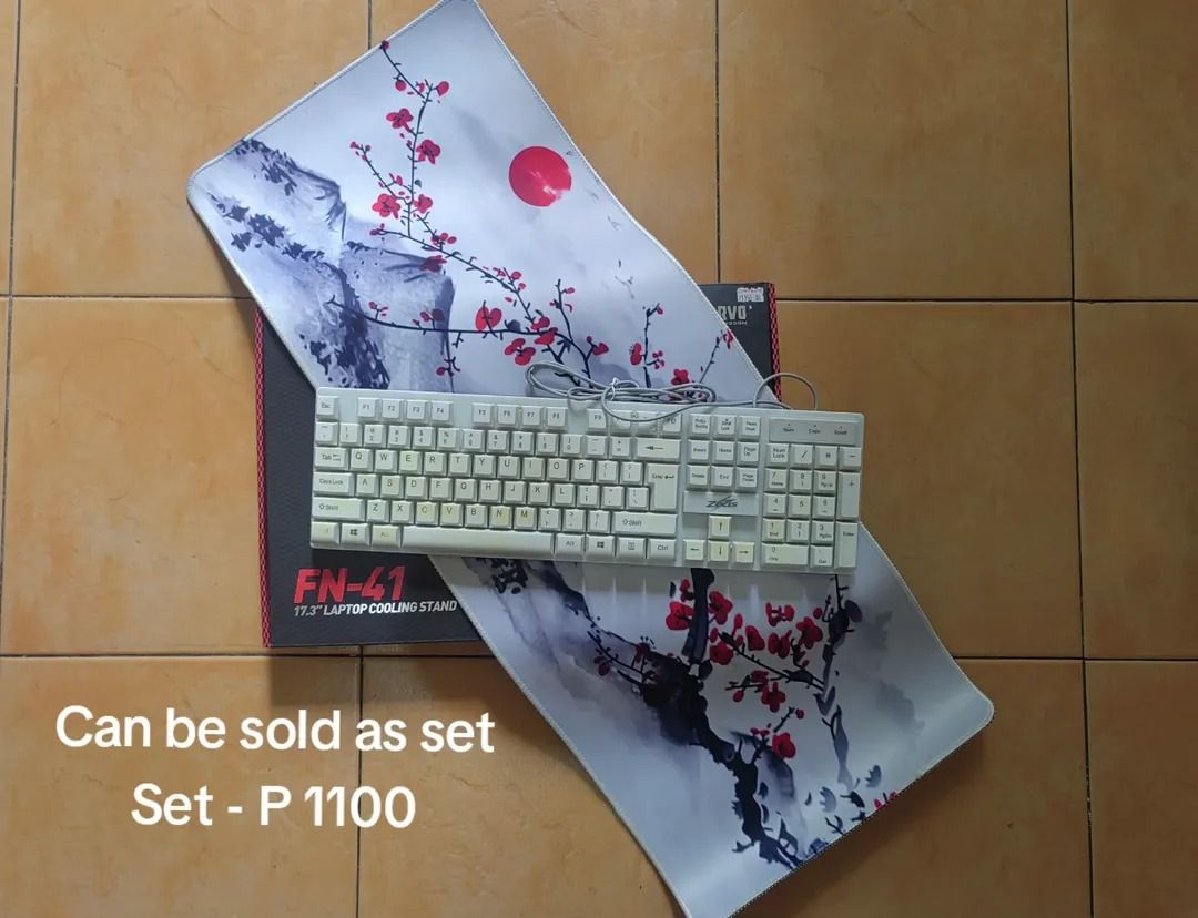 Cooling Fan, Mousepad, Keyboard USED (Category: Mouse & Mousepads) located in Caloocan City. Submitted by mayosera2085788 (Listing ID 1449390742, Image 1). Description: Selling my stuff! Just need some extra funds, so I'm letting these go. Cooling stand – Only used around 3–5 times, so it's still in very good condition. Large mouse pad – used for about a month Keyboard – Listed as junk due to its appearance (it's yellowed), but it's still functio