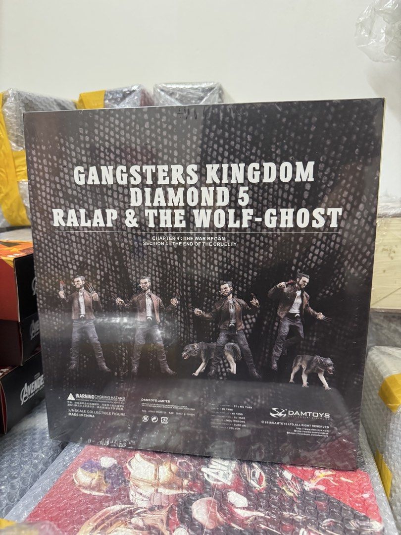 DAMTOYS Gangsters Kingdom Diamond 5 Ralap Wolf-Ghost Figure (Category: Toys & Games) located in Kajang. Submitted by ghostindacel (Listing ID 1449355476, Image 2). Description: - DAMTOYS Gangsters Kingdom Diamond 5 - Ralap & The Wolf-Ghost, Chapter 4: The War Began - Complete set available - Ideal for collectors - MISB: Please refer to photos for detailed condition - Prefer self pick up at Sg Long, Selangor - Buyer pay for shipping.