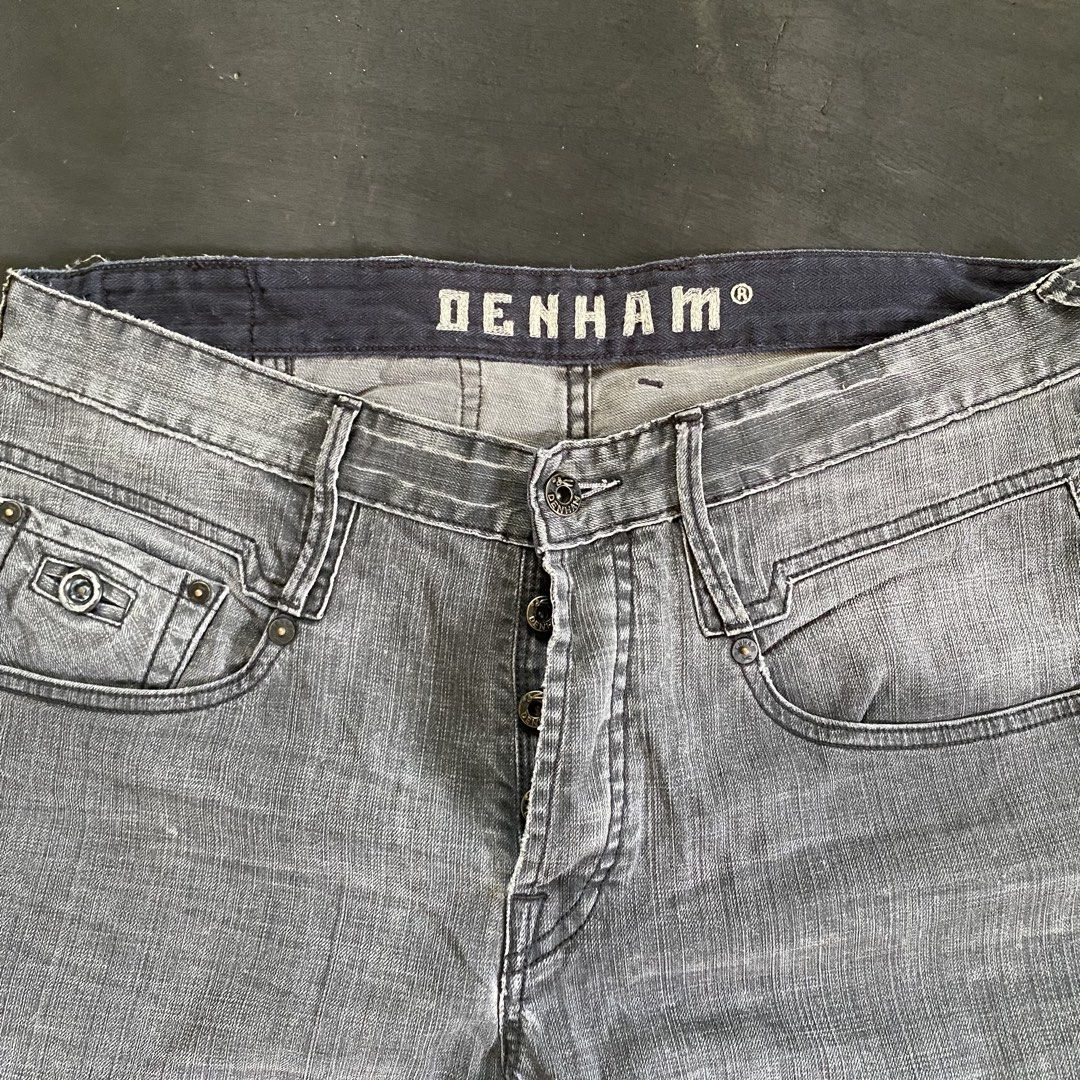 DENHAM Grey Button Fly Jeans (Category: Jeans) located in Tarlac. Submitted by thrifttuff_ (Listing ID 1449426661, Image 2). Description: 32-36W / 45L / 8.5LO Grey denim jeans from DENHAM. Button fly closure. Classic five-pocket styling. The denim is a washed grey with some subtle fading. Great for casual wear. Check out the details on the inner label..