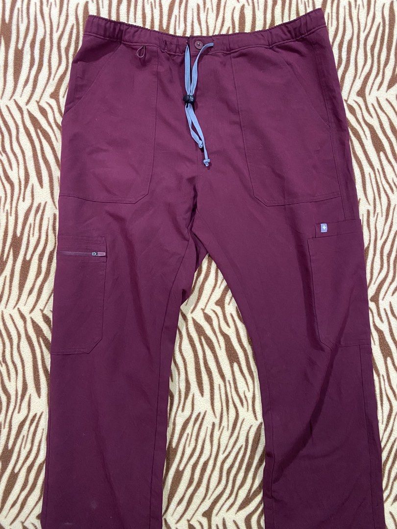 FIGS SCRUB BOTTOM MEN BURGUNDY (Category: Trousers) located in Bacoor. Submitted by statwears (Listing ID 1449409616, Image 1). Description: Condition: Like New No Issues Size: Large Color: Burgundy Model: Cairo Straight Leg ₱1200.