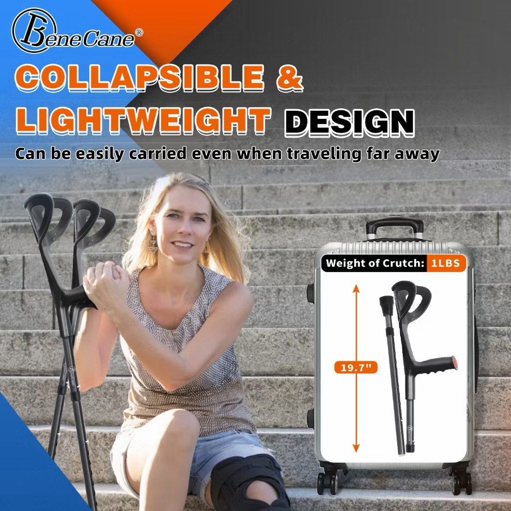 Foldable Elbow Crutch Walking Stick Aluminium Arm Cane (Category: Medical Supplies & Tools) located in Taytay. Submitted by murahubblueapppage (Listing ID 1449481997, Image 3). Description: Adjustable Very good quality Pin: murahub taytay.