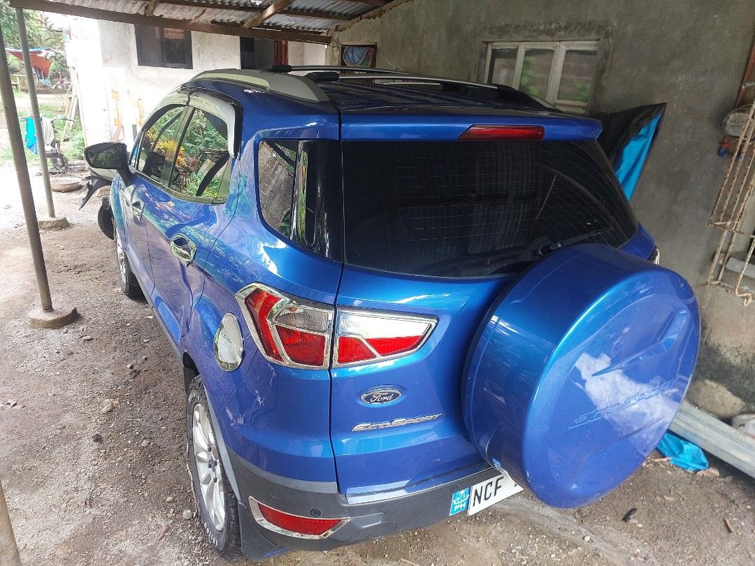 Ford ecosport titanium Auto (Category: Used Cars) located in San Pablo. Submitted by olxph_legen906 (Listing ID 1449499917, Image 3). Description: new battery gold, off road tires Metallic blue ,fully options ..