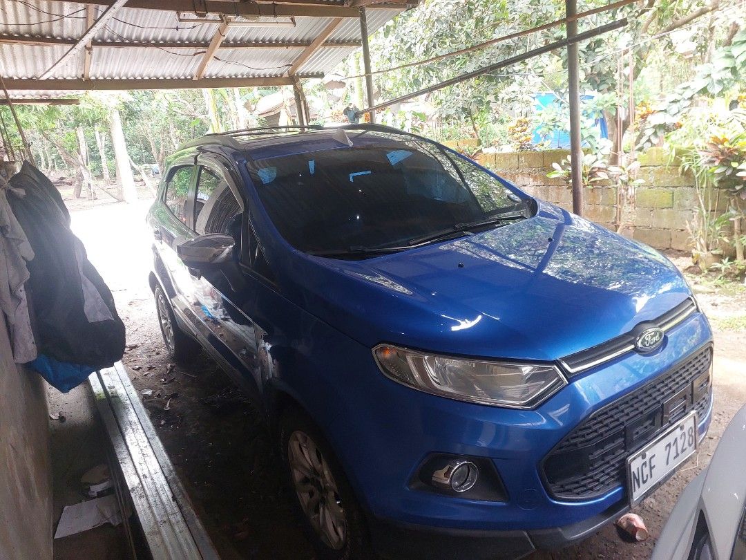 Ford ecosport titanium Auto (Category: Used Cars) located in San Pablo. Submitted by olxph_legen906 (Listing ID 1449499917, Image 2). Description: new battery gold, off road tires Metallic blue ,fully options ..