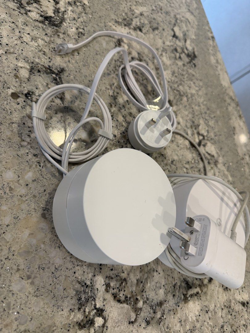 Google Wifi Router with Power Adapters and Ethernet Cable