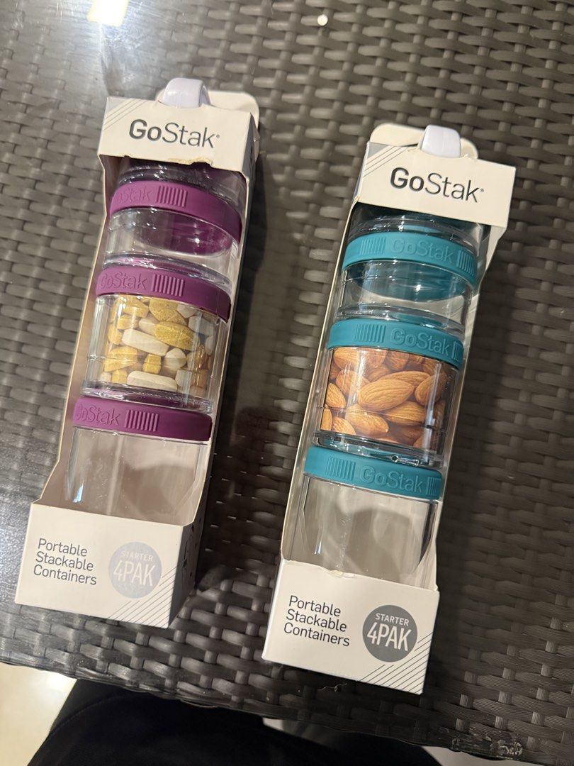 GoStak Portable Stackable Containers - 4 Pack (2 Sets)508216964924712960