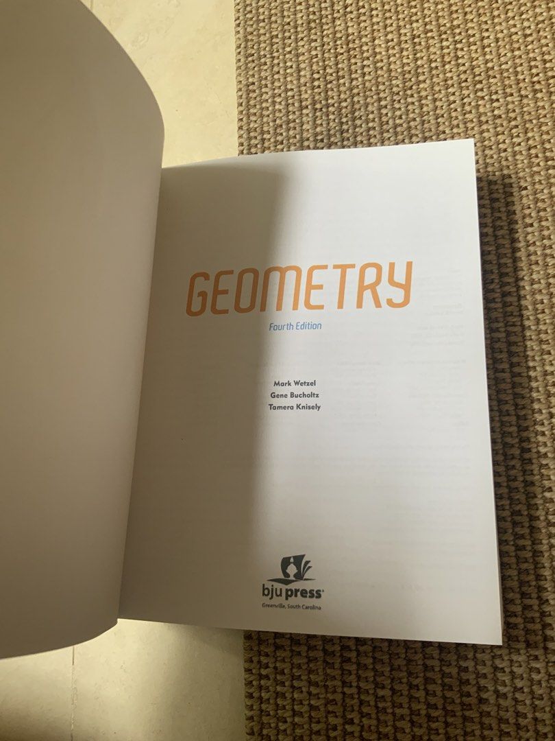 Grade 10 Geometry Student Text (4th Edition) published by BJU Press (Category: Textbooks) located in Manila. Submitted by chelsea_uy (Listing ID 1449336240, Image 2). Description: ✅never been used ✅has been wrapped with plastic cover ✅negotiable Kindly message if need more pictures .