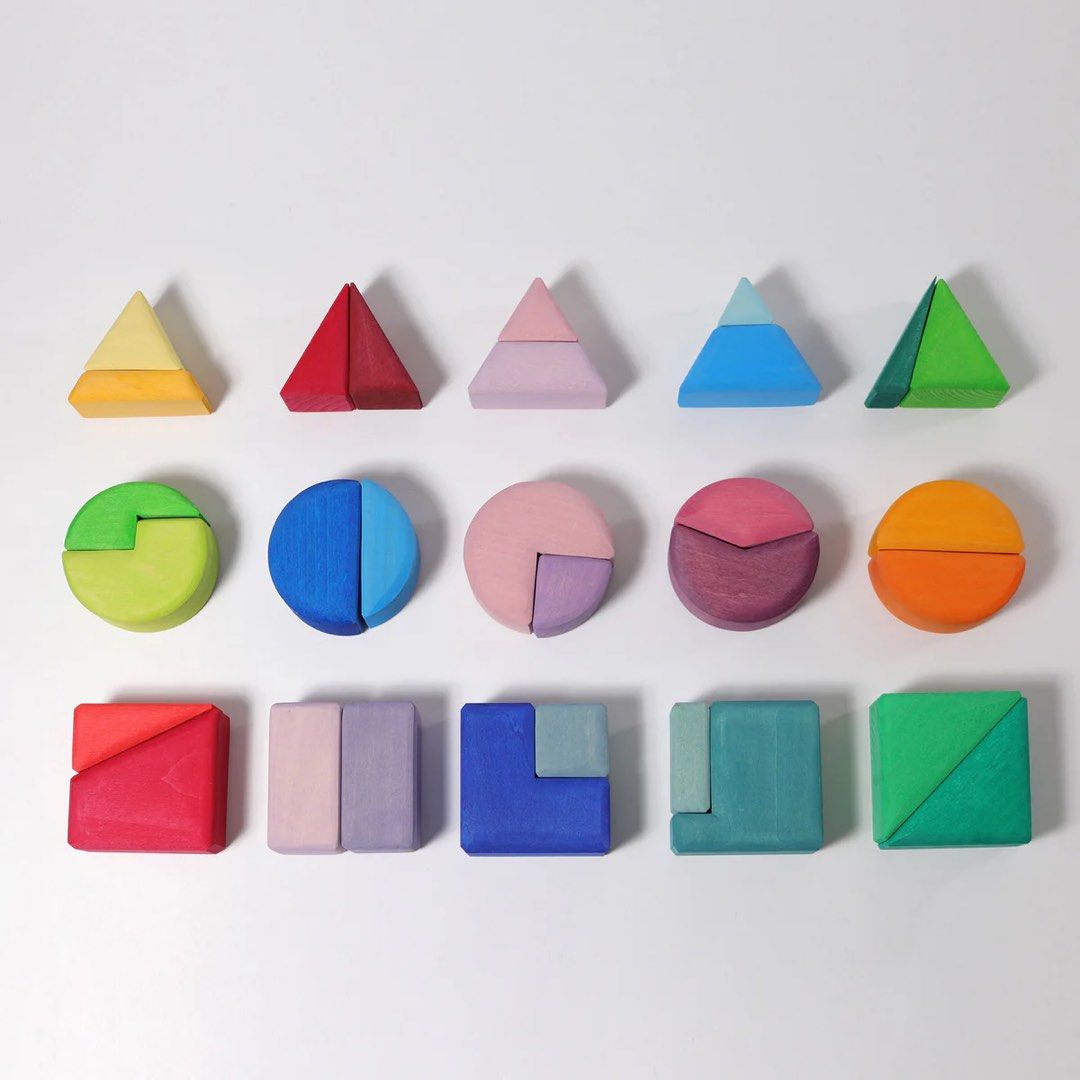 Grimm’s Building Set Triangle, Square, Circle (Category: Educational & Learning Toys) located in Antipolo. Submitted by maricarbs (Listing ID 1449528890, Image 3). Description: Photos 3-5 not mine .