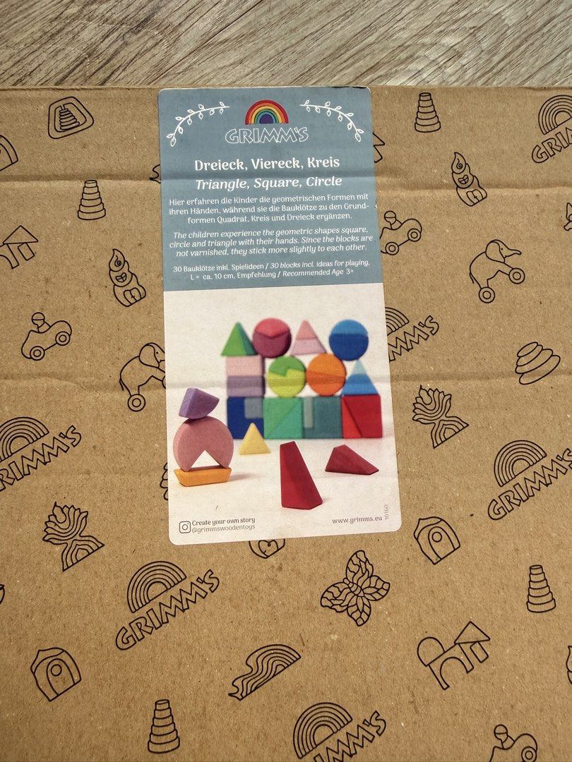 Grimm’s Building Set Triangle, Square, Circle (Category: Educational & Learning Toys) located in Antipolo. Submitted by maricarbs (Listing ID 1449528890, Image 2). Description: Photos 3-5 not mine .