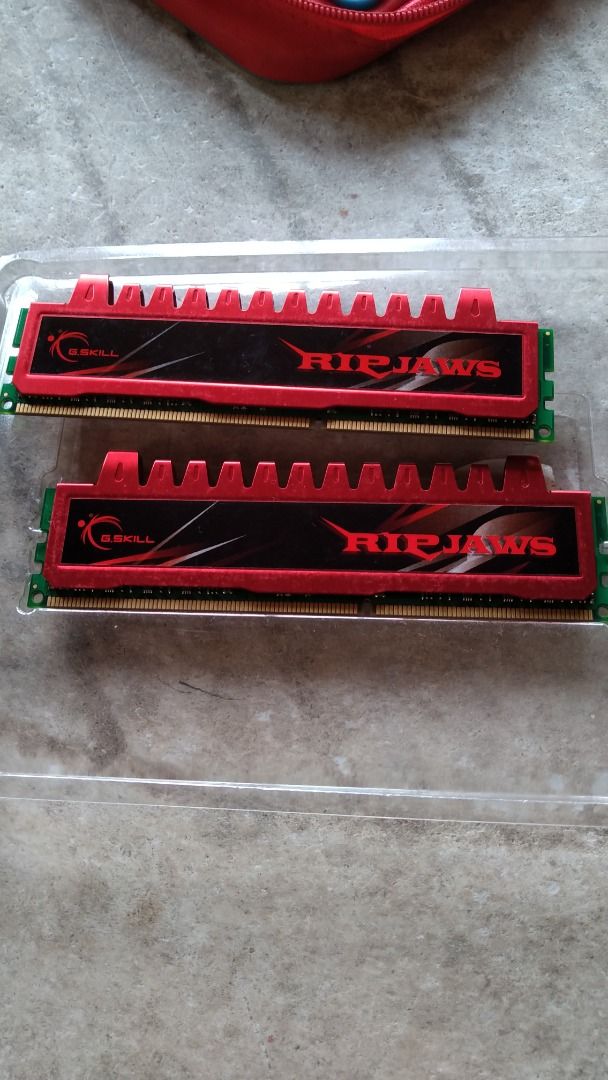 Gskill Ripjaws ddr3 4gb (Category: Computer Parts) located in Caloocan City. Submitted by jayple (Listing ID 1449367549, Image 2). Description: GSkill Ripjaws 4gb ddr3 1333 2x2gb 500neg. Fairview area /North Caloocan.