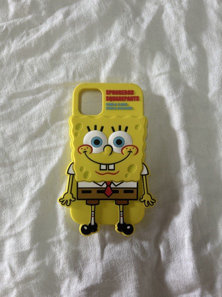GU Spongebob iphone 11, Xr case (Category: Cases & Sleeves) located in Bulacan. Submitted by ourdailybreads (Listing ID 1449370520, Image 1). Description: This is a bright yellow, silicone SpongeBob SquarePants phone case for an iPhone 11 or XR.The interior features text confirming it is a 2020 Viacom International Inc. licensed product created by Stephen Hillenburg.It was originally sold through the brand GU..
