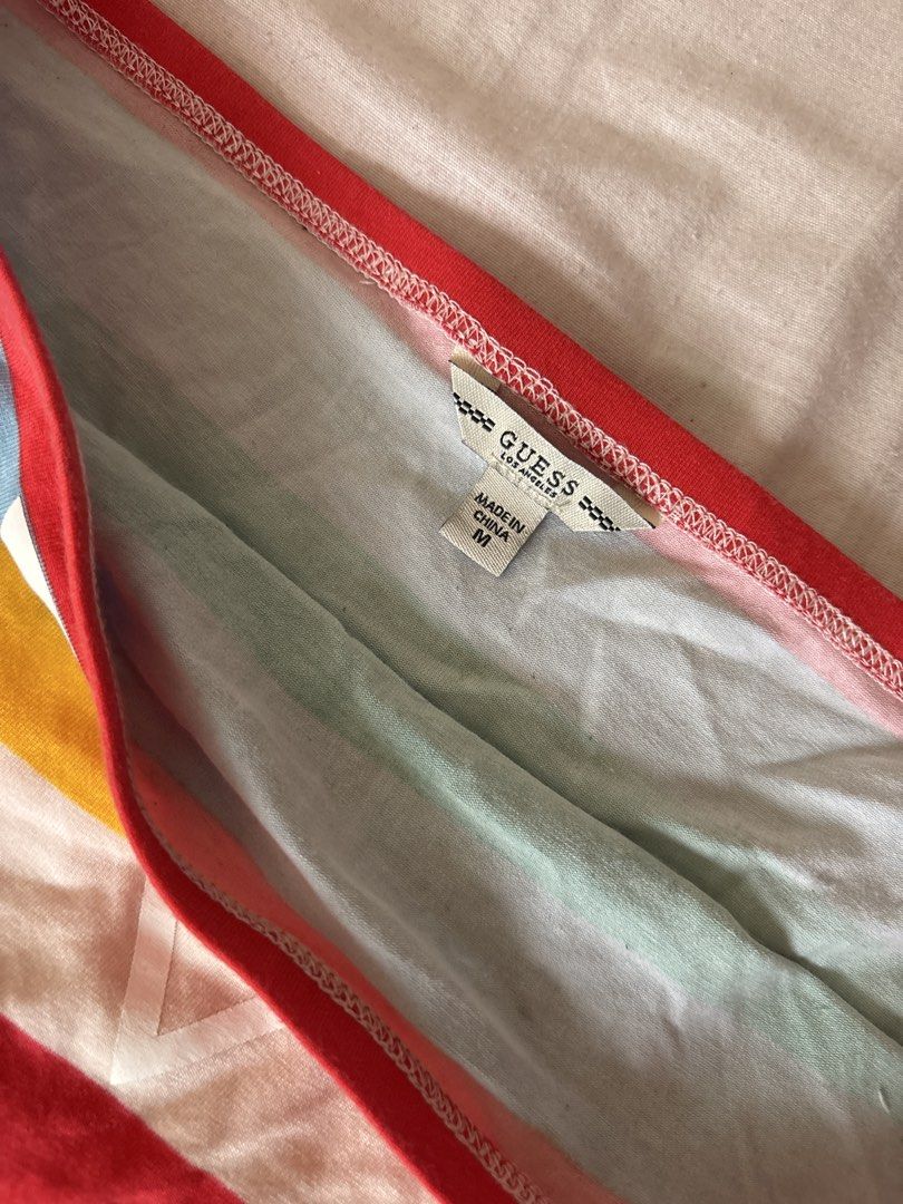 Guess Jeans Striped Tube top (Category: Others Tops) located in Marikina City. Submitted by koletteyy (Listing ID 1449386801, Image 2). Description: - bnwot - no crack sa print/not faded - AUTHENTIC - fits M-L or easy to alter if small/xs NO LOWBALLERS.