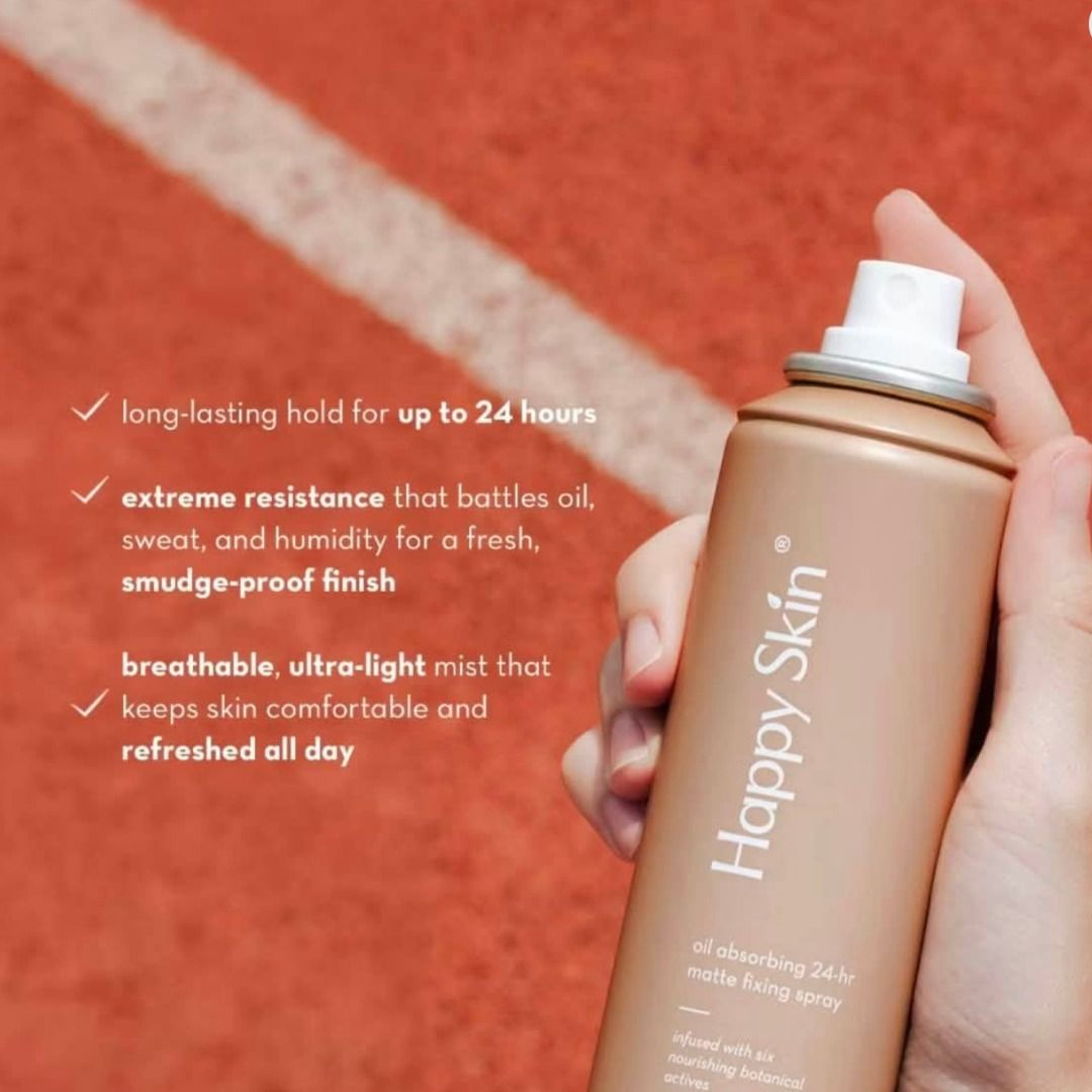 Happy Skin 24h Aerosol Setting Spray (Category: Baby Monitors) located in Muntinlupa City. Submitted by chevyxcs (Listing ID 1449346242, Image 2). Description: happy skin matte fixing spray srp: ₱899 my price: ₱499 1 pc only.