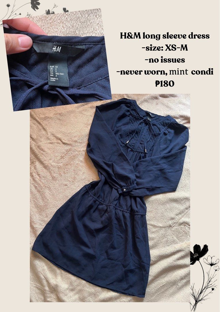 H&M long sleeve dress (Category: Dresses) located in Rizal. Submitted by flowerypt (Listing ID 1449373885, Image 1). Description: .
