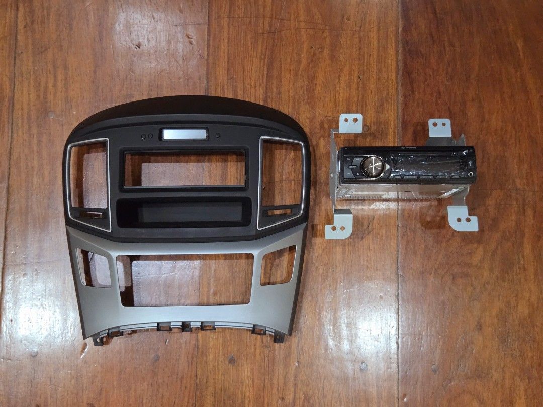 Hyundai Grand Starex Headunit Set (Category: Audio, Video, Alarm and other Electronic Accessories) located in Pasig City. Submitted by ge_borro (Listing ID 1449342129, Image 2). Description: For Hyundai Grand Starex (Facelift, 2019+) 1. Stock Headunit (Single-DIN) with Stock Panel and Brackets 2. Android Touchscreen (Double-DIN) with Upgraded Panel, Brackets, Wiring, and Backup Camera Electronics untested What you see is what you get, As is Take 