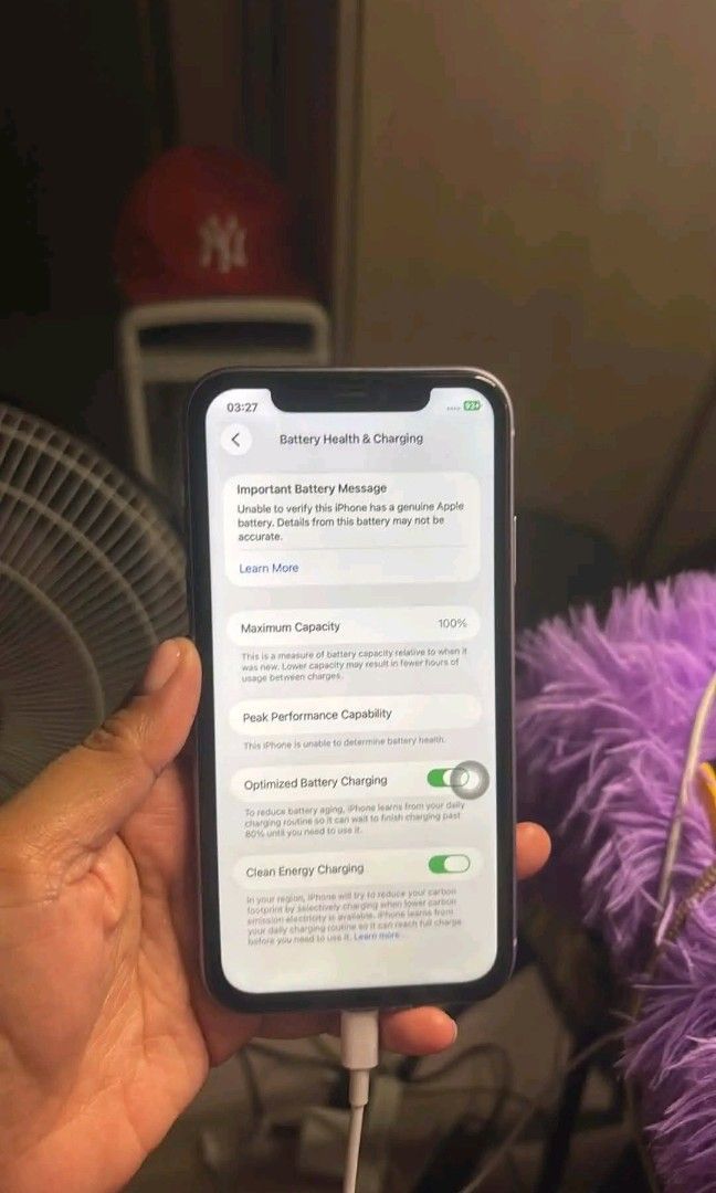 IPhone 11 (Category: iPhone 11 Series) located in Manila. Submitted by sadmisa (Listing ID 1449527708, Image 2). Description: 6k nlng iphone 11 white 256gb Almost new gift of my son. Brandnew ko ito.natanggap 1year ago. 2months ko.lng nagamit kaya halos bago pa talaga 100% batt h. no issue.