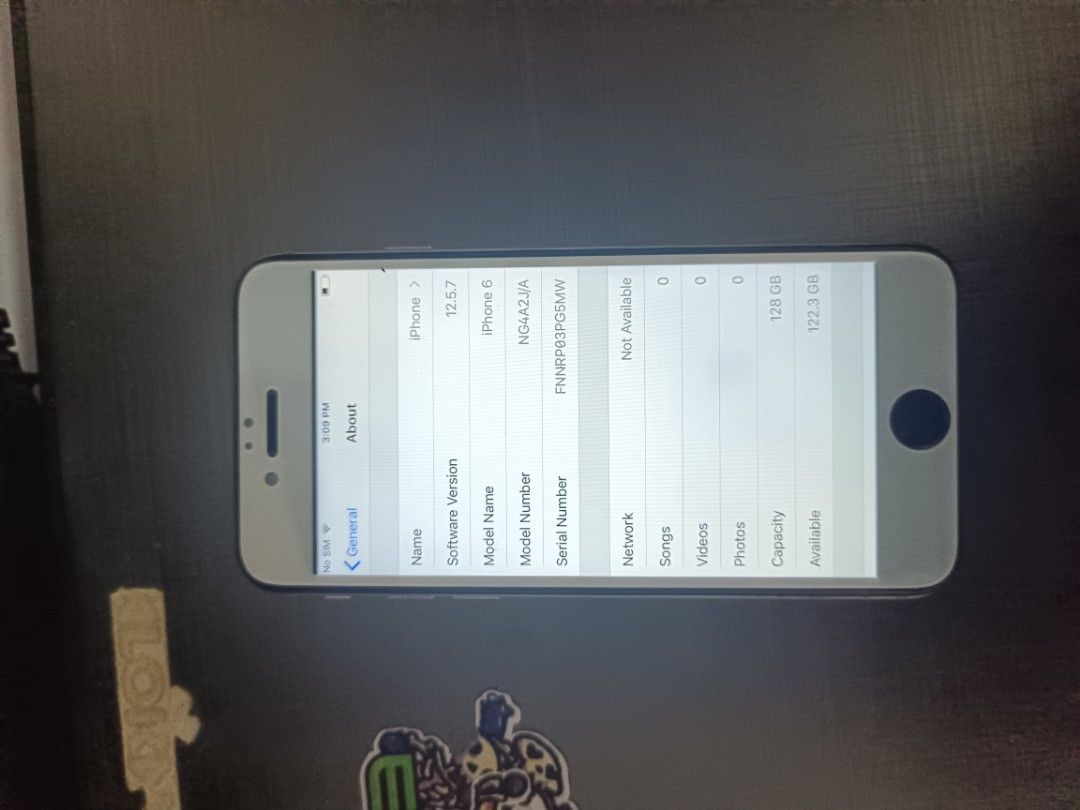 Iphone 6 128 gb Wifi Used (Category: iPhone 6 Series) located in Pasig City. Submitted by iiooss (Listing ID 1449498770, Image 3). Description: Iphone 6 128gb Japan Locked No icloud Good Camera 100% Battery Health Issue: Japan Locked, Wifi Used only, LCD and Battery already Replaced, Finger print scanner not working. Fixed Price Pasig Loc.