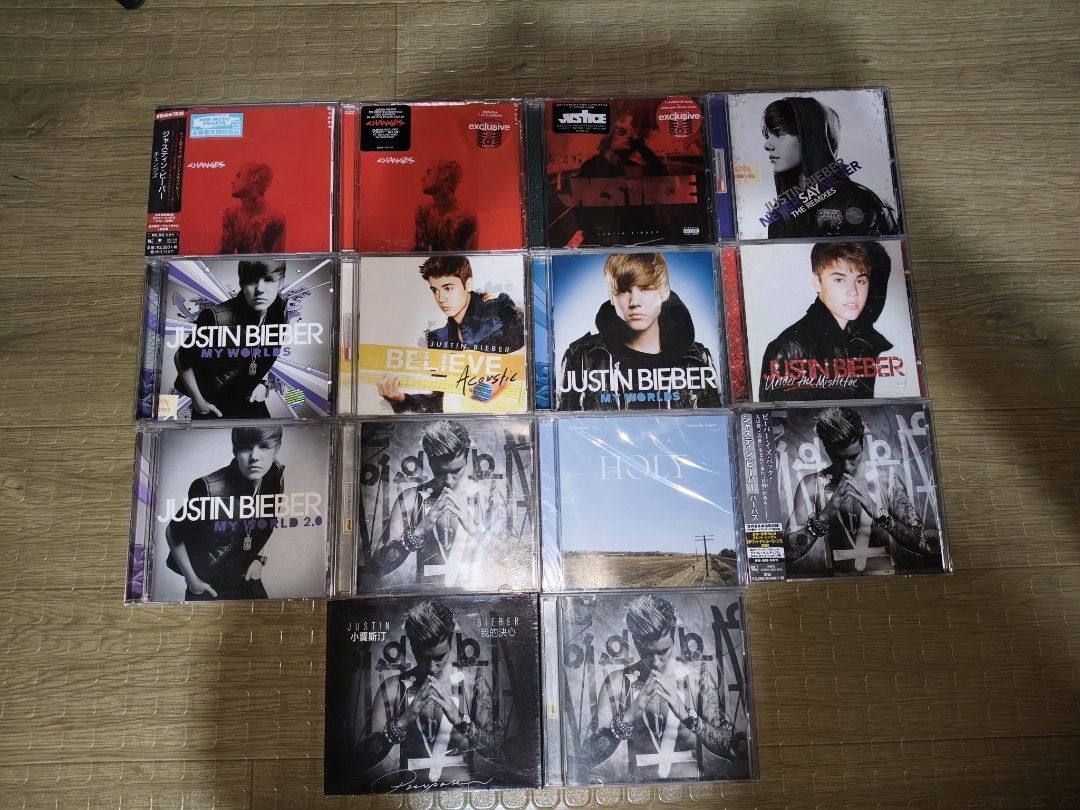 JUSTIN BIEBER CDS (Category: CDs & DVDs) located in Makati City. Submitted by urdiscogsph (Listing ID 1449338359, Image 2). Description: price starts 499 each up.