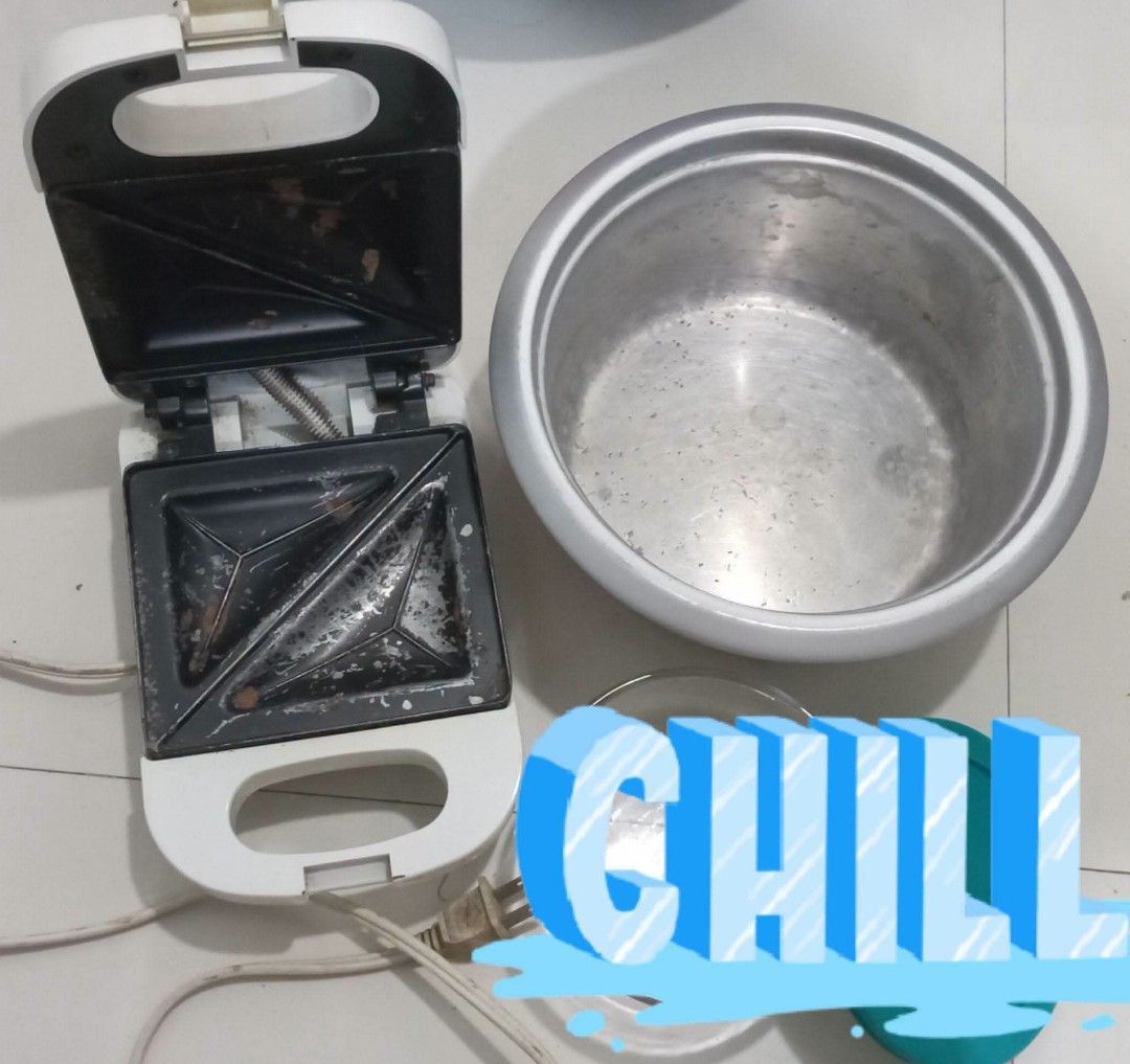 KINGCOM SANDWICH BREAD TOASTER & INNER POT FOR RICE COOKER (Category: Breadmakers) located in Cavite. Submitted by scenenumber9 (Listing ID 1449351797, Image 1). Description: WORKING NEEDS CLEANING AS IS WHAT YOU SEE IS WHAT YOU GET BROKEN LOCK ONLY PERO NAKAKALUTO NACCLOSE PA DIN FIXED PRICE POSTED NO HAGGLING MINE NOW PAY NOW FIRST TO PAY BASIS NO RESERVATIONS ❗ ❗DO NOT OFFER IF YOU STILL HAVE QUESTIONS TO ASK & NOT YET READY TO PAY ❗❗ ONCE YOU