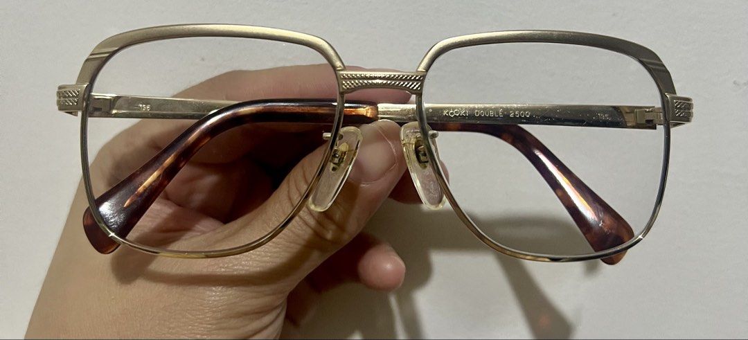 KOOKI DOUBLE 2500 EYEGLASSES 12KGF (Category: Sunglasses & Eyewear) located in Bacoor. Submitted by faith.hope.love28 (Listing ID 1449440772, Image 1). Description: KOOKI EYEGLASSES 52[]16 replaceable lens graded 12k gold filled frame.