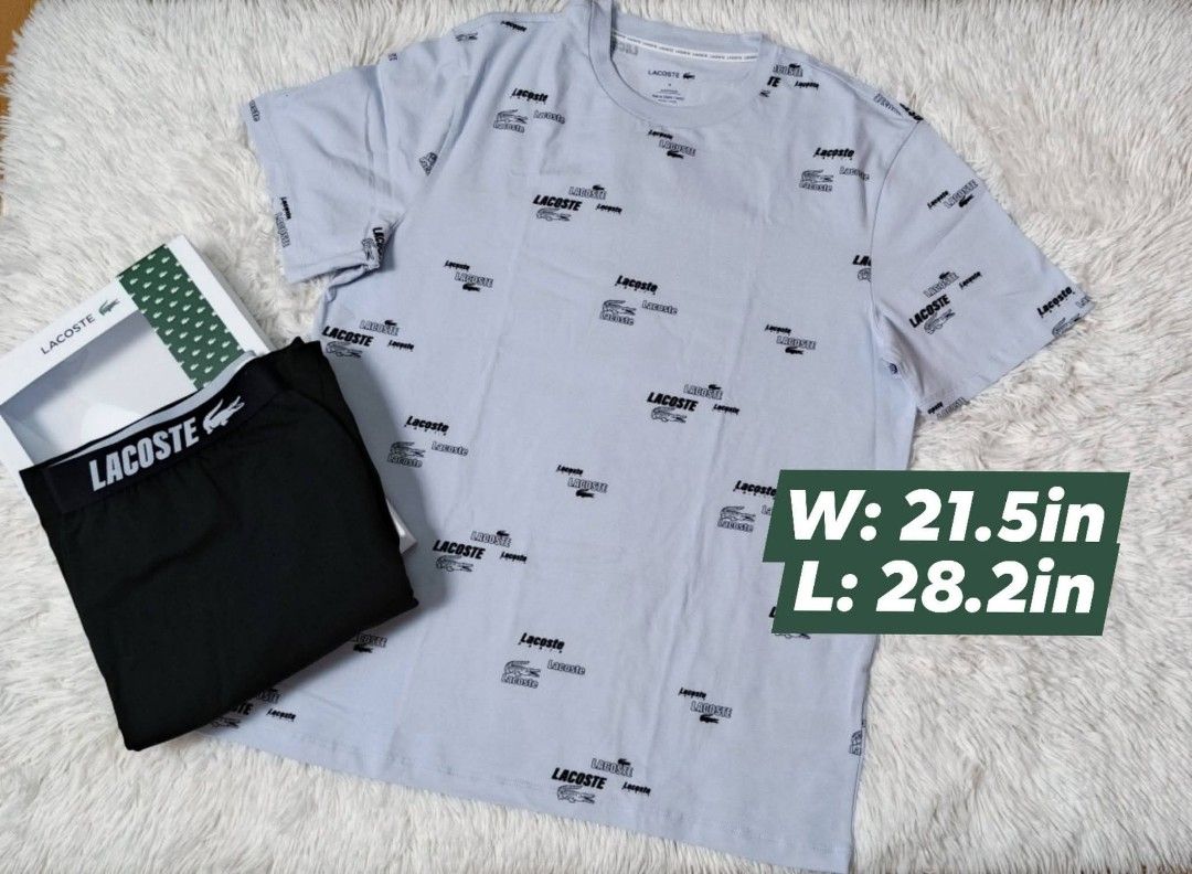 Lacoste set (Category: Sets & Coordinates) located in Rizal. Submitted by astrid20 (Listing ID 1449444235, Image 2). Description: authentic from US pyjamas set see post for measurements medium size 3099+sf layaway ok👌.