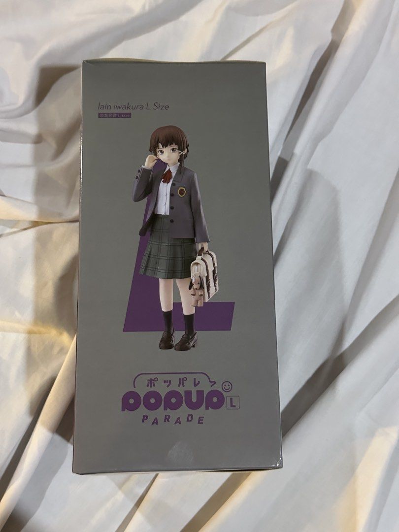 Lain Iwakura Pop Up Parade (Category: Designer & Blind Box Toys) located in Paranaque City. Submitted by momijiscart (Listing ID 1449477896, Image 2). Description: MISB Serial Experiments Lain PUP 📍parañaque.