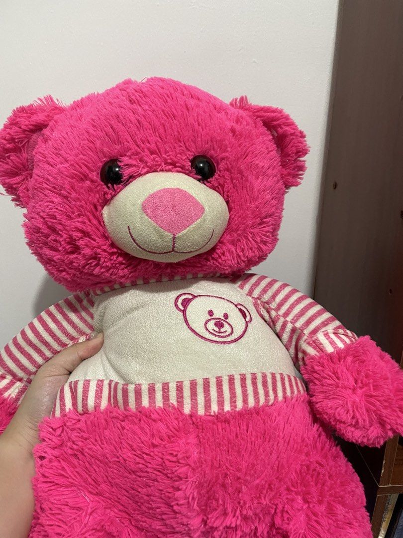 Large Pink Teddy Bear Plush Toy (Category: Plushies & Soft Toys) located in Quezon City. Submitted by malfoy_declutter (Listing ID 1449411391, Image 3). Description: - soft and fluffy pink teddy bear - Large size, 24 inches - Ideal as a gift or for personal collection .