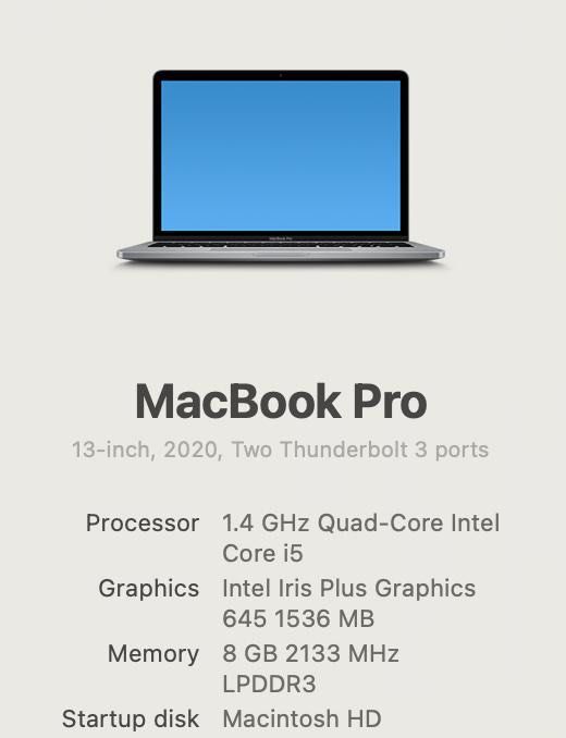 Macbook pro 13 inch 2020508551359827824642