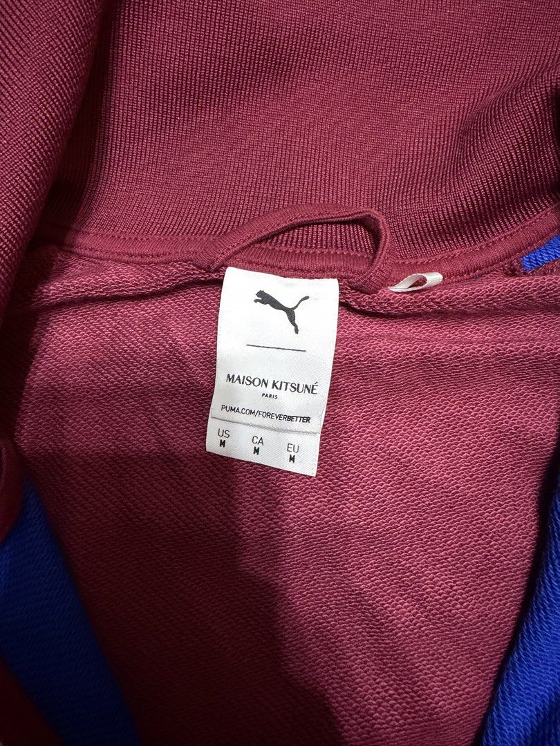 Maison Kitsune x Puma - Tri Color Track Jacket (Category: Coats, Jackets and Outerwear) located in Cavite. Submitted by commoncourtesy (Listing ID 1449503015, Image 3). Description: Authentic Size Medium.
