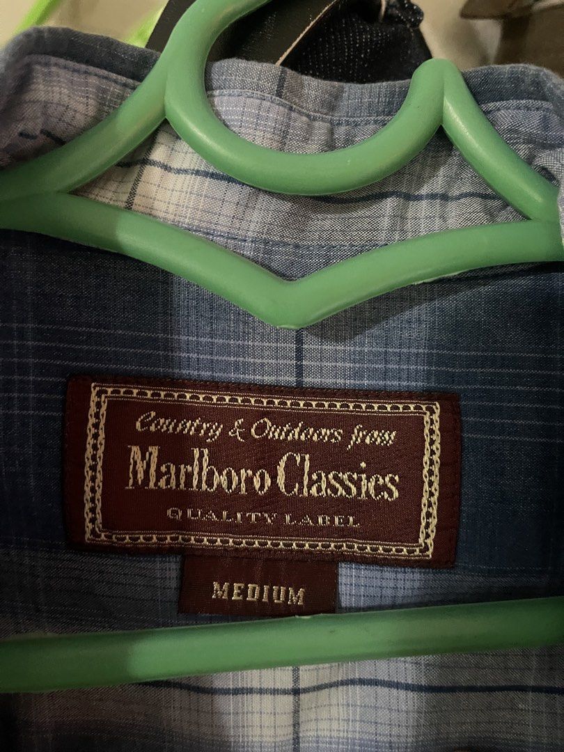 Marlboro Classics Plaid Short Sleeve Shirt Medium (Category: Tshirts & Polo Shirts ) located in Manila. Submitted by brahma806 (Listing ID 1449533089, Image 3). Description: Marlboro Classics blue & white plaid short sleeve shirt, size M. Perfect for casual outings!.