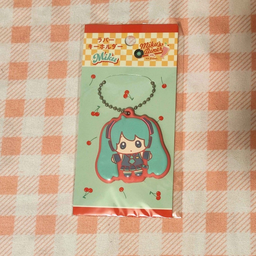 Miku's Dinner Rubber Keychains (Category: Character Goods) located in Imus. Submitted by nyaamuus (Listing ID 1449517194, Image 3). Description: 100 each 480 take all ┈┈୨♡୧┈┈ ୨୧ item info ♡ mostly preloved unless stated otherwise ♡ wysiwyg — please check all photos carefully ♡ minor flaws may be present due to storage ♡ perfectionists, please purchase with discretion ┈┈୨♡୧┈┈ ୨୧ shipping ♡ Location Imus, Cavite ♡ j&t express, ssd, lbc, gogo ♡ pack