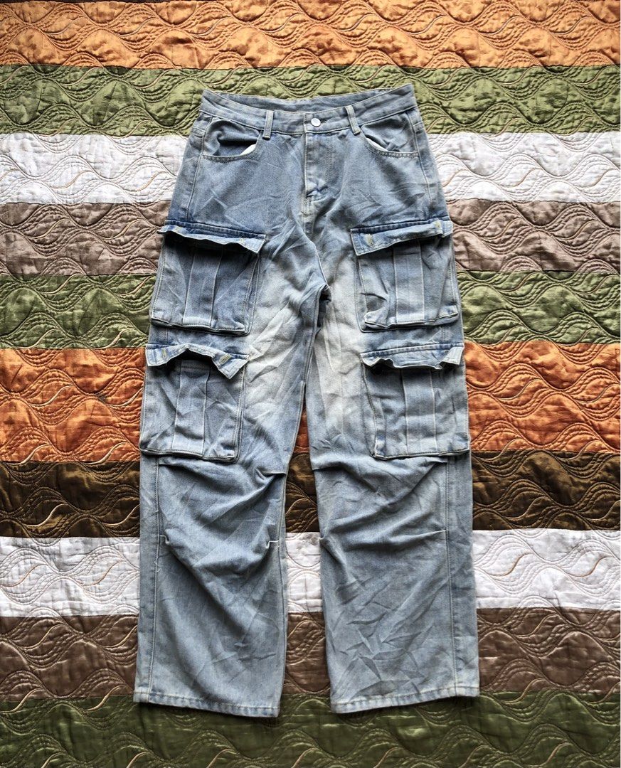 MULTI POCKET ACID WASH BAGGY PANTS (Category: Jeans) located in Sipalay. Submitted by johnlevifl12973 (Listing ID 1449344671, Image 1). Description: MULTI POCKET ACID WASH BAGGY PANTS UNISEX W 28-29 L - 39 HEM - 9.5 Like new condition No Flaws 10/10 OVERALL COLOR RATE! .