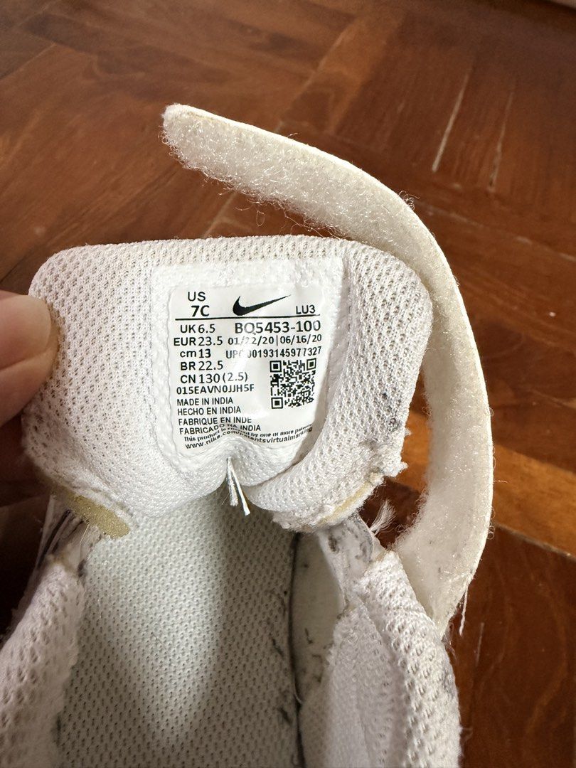 Nike 幼童Air Force （分類：嬰兒及小童流行時尚）位於 Hong Kong。 由 helenaboo 提交（商品編號 1449506971，圖片 3）。簡介： US7C UK6.5 EU23.5。