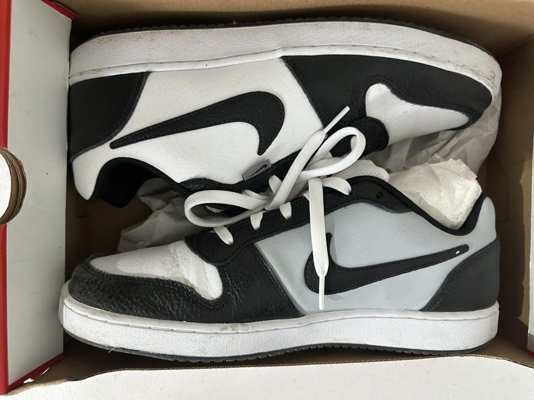 Nike Ebernon Low Prem White Black Grey Sneakers (Category: Sneakers) located in Mandaluyong City. Submitted by dwborromeo (Listing ID 1449485310, Image 2). Description: - Nike Ebernon Low Prem sneakers - Colorway: White, Black, and Grey - Size: US 10.5 - Includes original box - Ideal for casual wear.