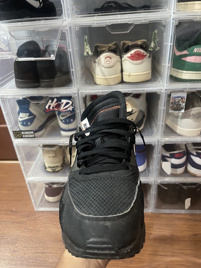 Nike x Off-White Air Max 90 Black (Category: Sneakers) located in Manila. Submitted by vbato (Listing ID 1449419821, Image 2). Description: -Price is negotiable - Bought from Cop Garden - Nike x Off-White Air Max 90 - Color: Black - Features iconic Off-White zip tie and text details - A must-have for sneaker collectors.