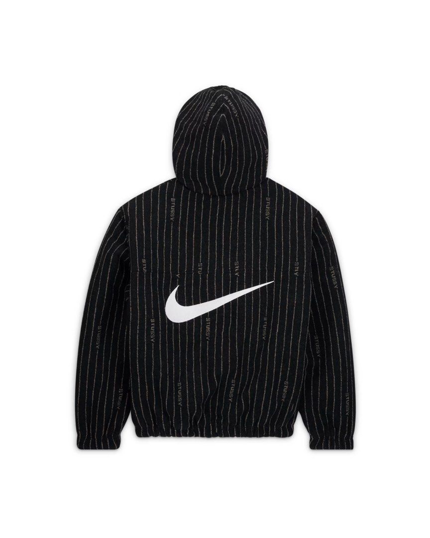 由 cristiano0622 (刊登 ID 1449352774，圖片 2) 提交，位於 新北市 (New Taipei) 的 Nike x Stussy Striped Wool Jacket (類別：外套、夾克、大衣)，說明：尺寸:S size 衣長：64.0 公分 肩寬：50.0 公分 胸圍：117.0 公分 袖長：61.0 公分。
