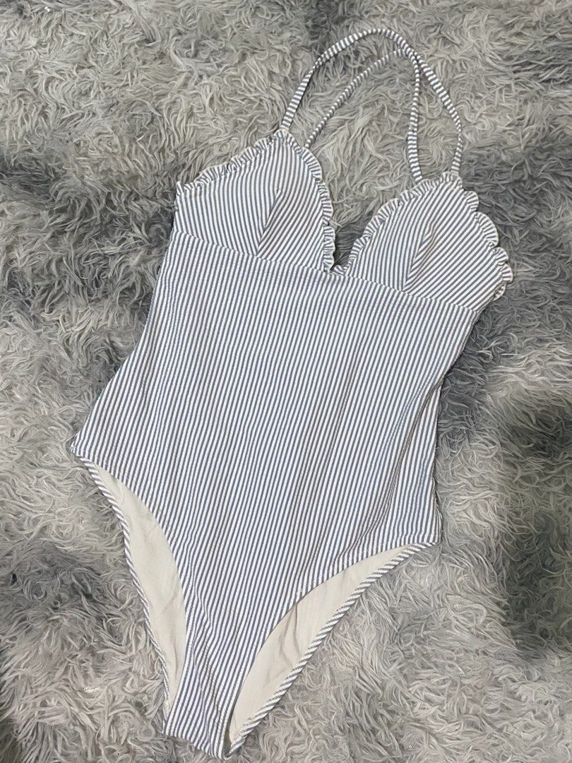 One-Piece Stripe Swimwear (Category: Bikinis & Swimsuits) located in Manila. Submitted by c_cluttering11. (Listing ID 1449475885, Image 1). Description: Selling this in good condition all tags are remain.