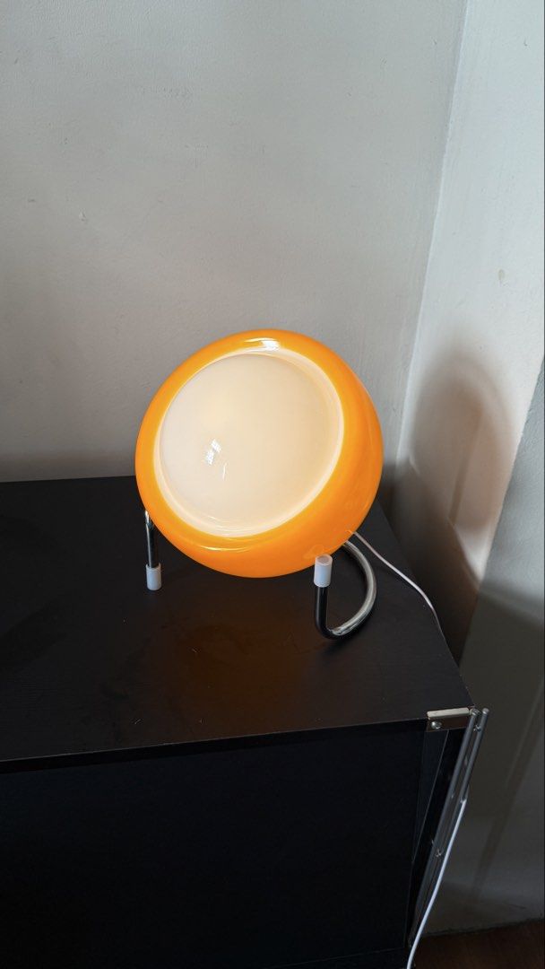 Orange Egg Shape Desk Lamp Bauhaus space age post modern (Category: Lighting) located in Quezon City. Submitted by nabi1004 (Listing ID 1449434070, Image 2). Description: silverhome.ph on ig.